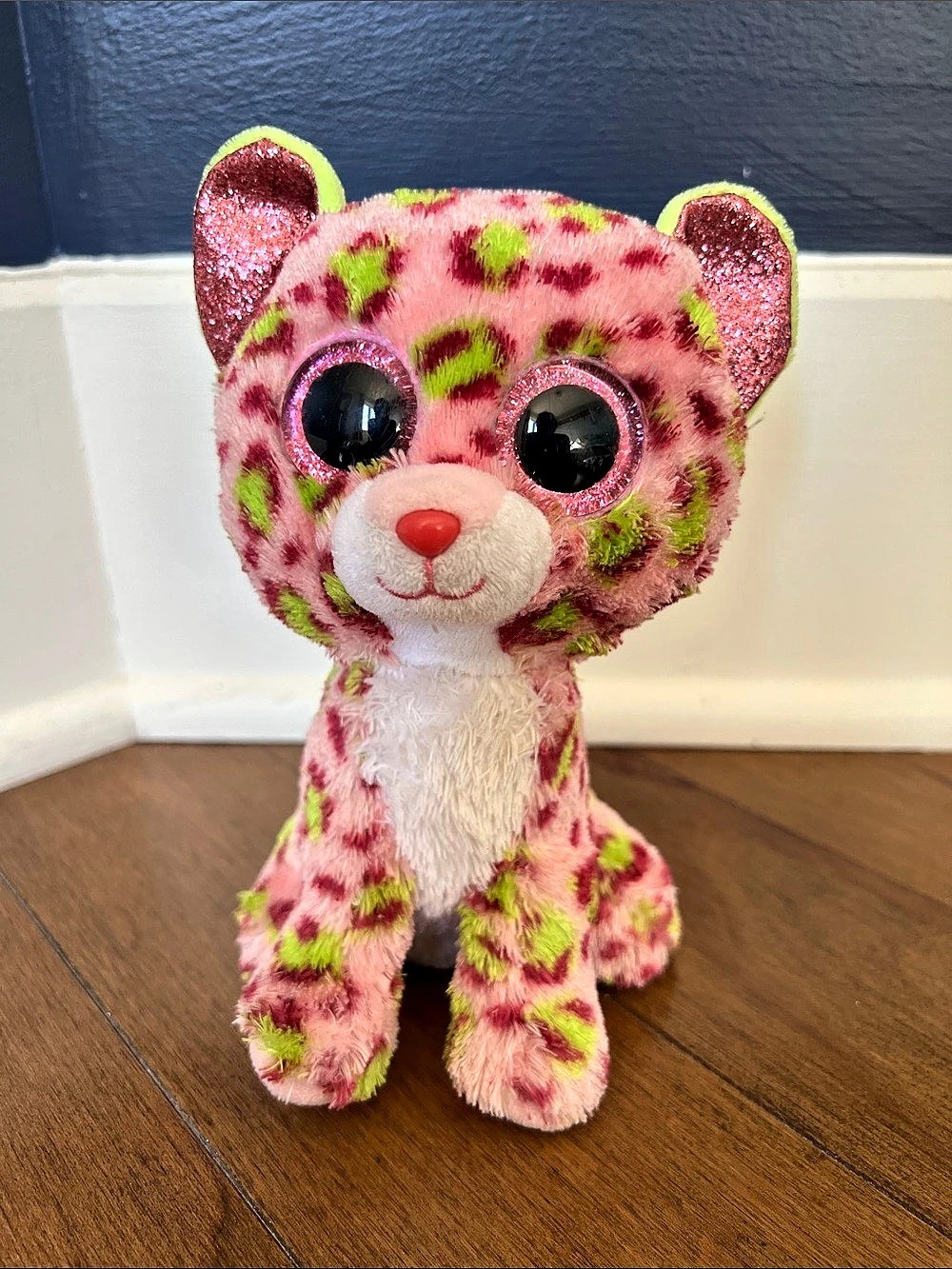 ✨3/20$ Ty Lainey the Leopard Pink & Green Plush Stuffed Animal 2021